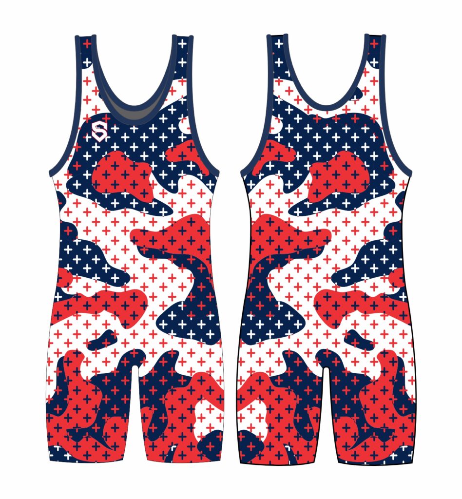 Camo Stars Wrestling Custom Singlet