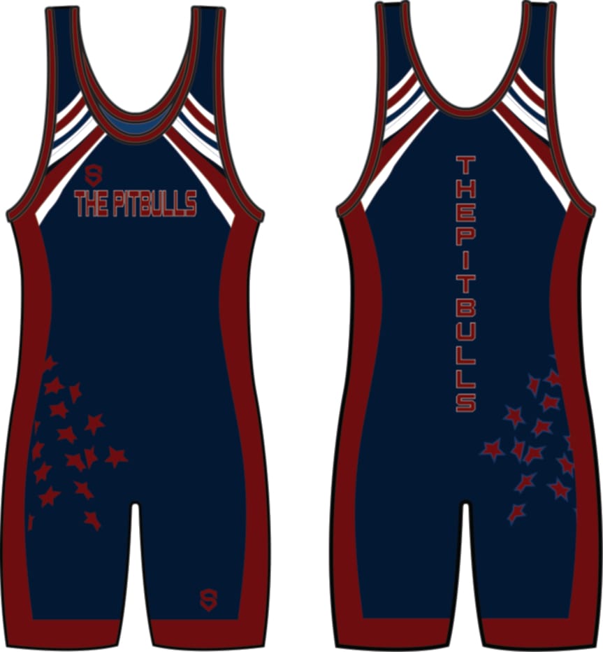 "Women's wrestling singlet designed for a contoured fit with bust support, racerback straps, and enhanced mobility features."
